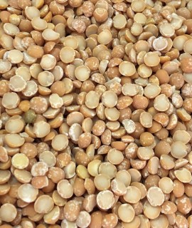 Yellow peas chopped, polished - фото - 1